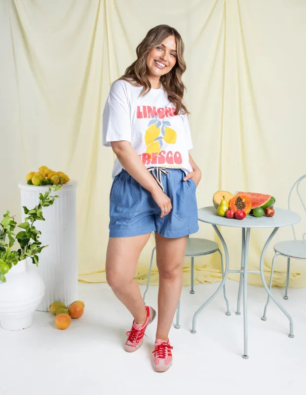 Limone Fresco Tee White sold by Elm Lifestyle