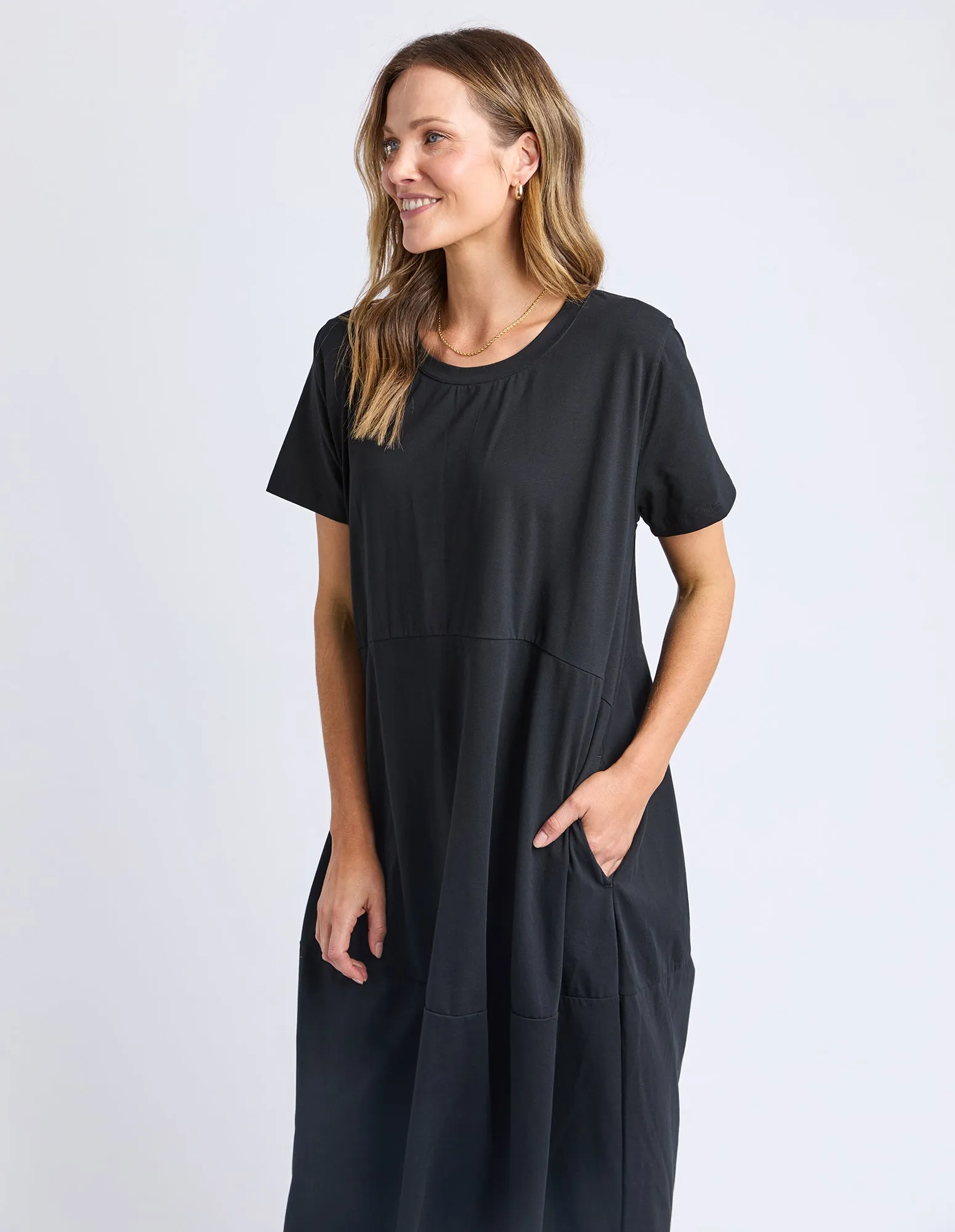 Diana Short Sleeve Dress Black sold by Elm Lifestyle product image thumbnail 4
