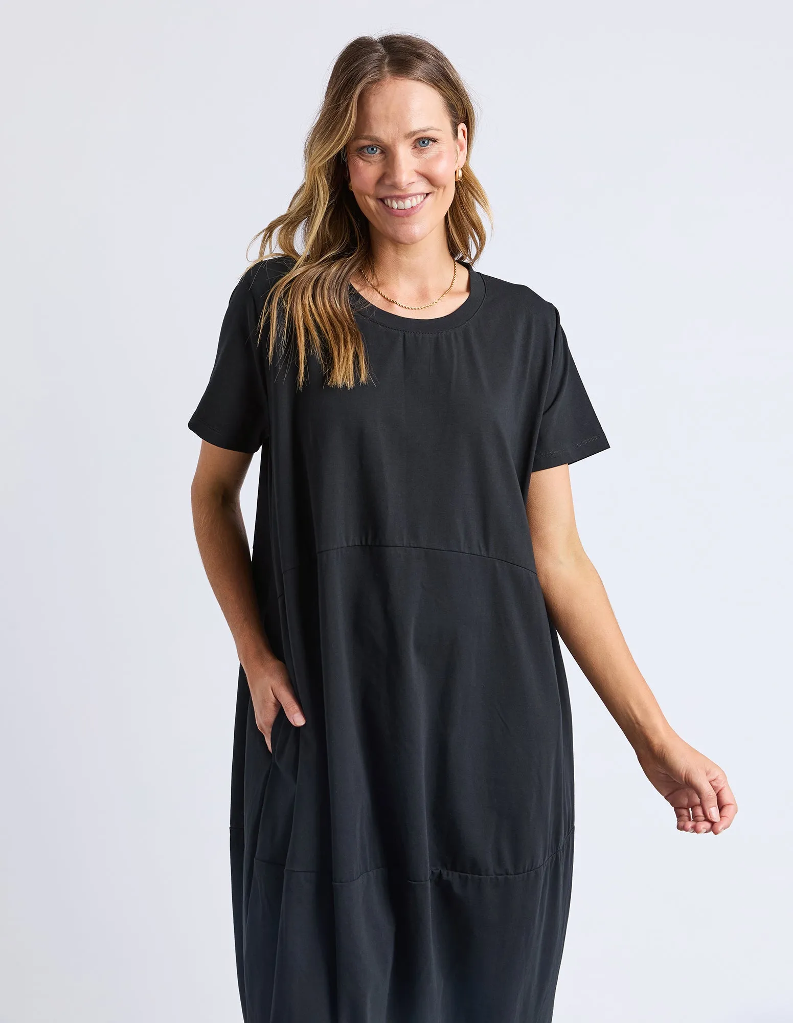 Diana Short Sleeve Dress Black sold by Elm Lifestyle product image thumbnail 2