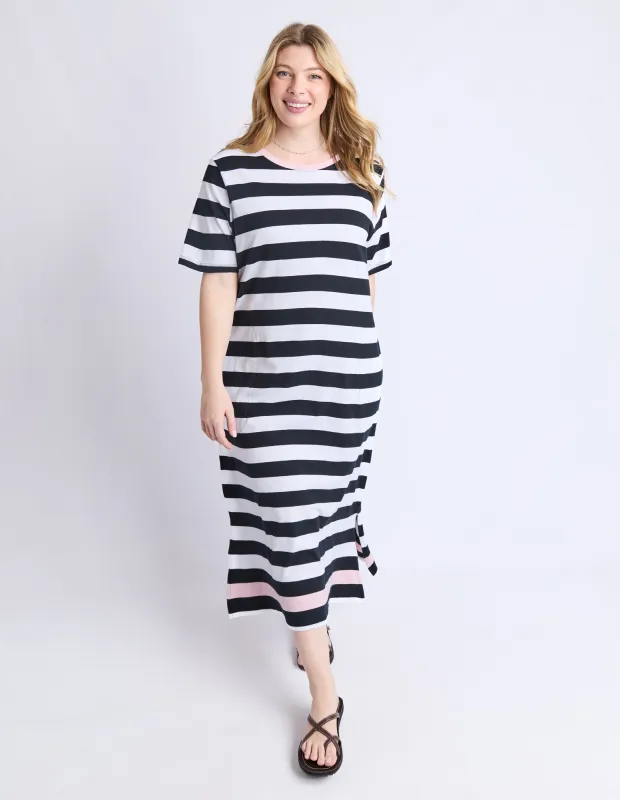Sorrento Dress Black And White Stripe sold by Elm Lifestyle