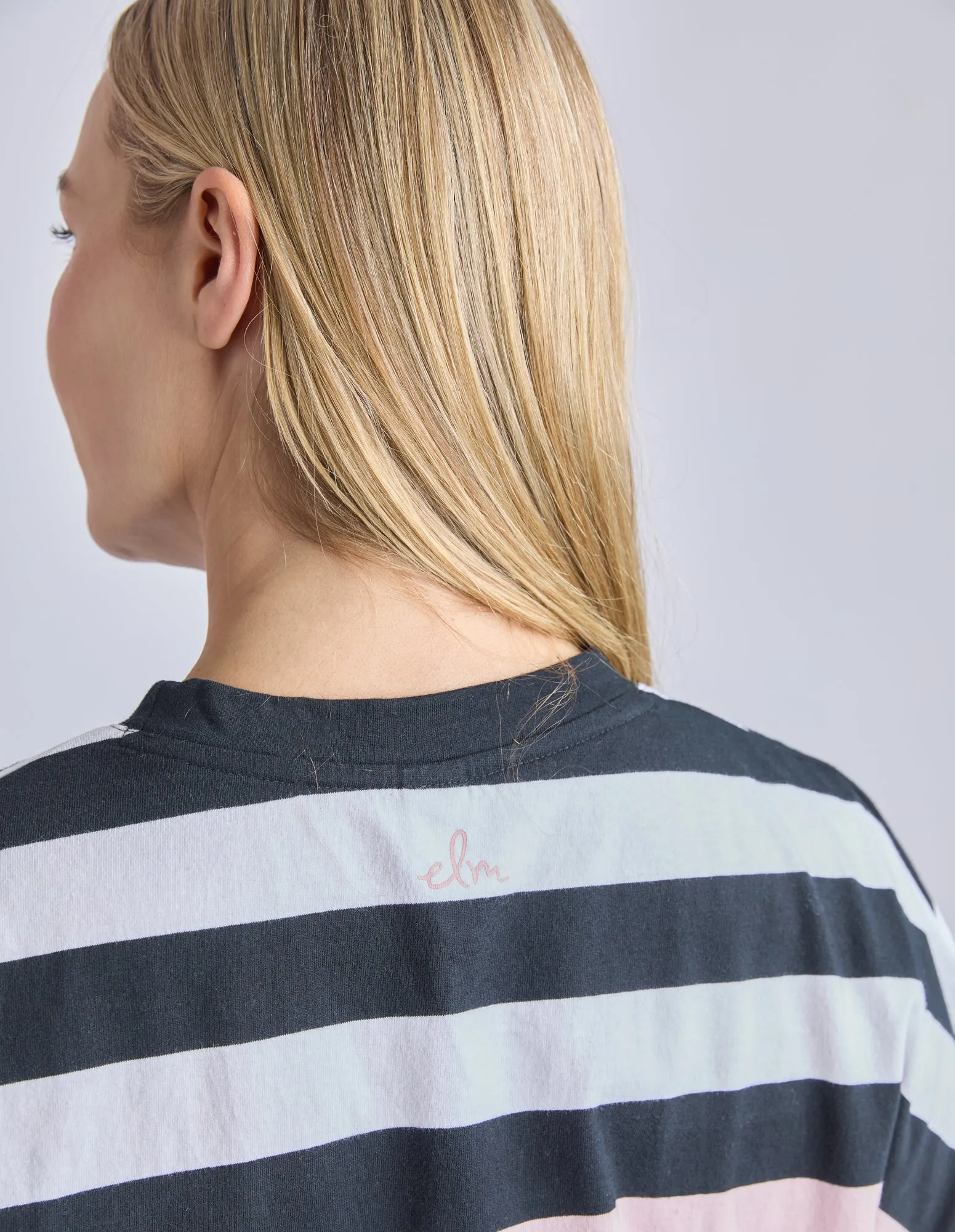 Sorrento Tee Black And White Stripe sold by Elm Lifestyle product image thumbnail 5