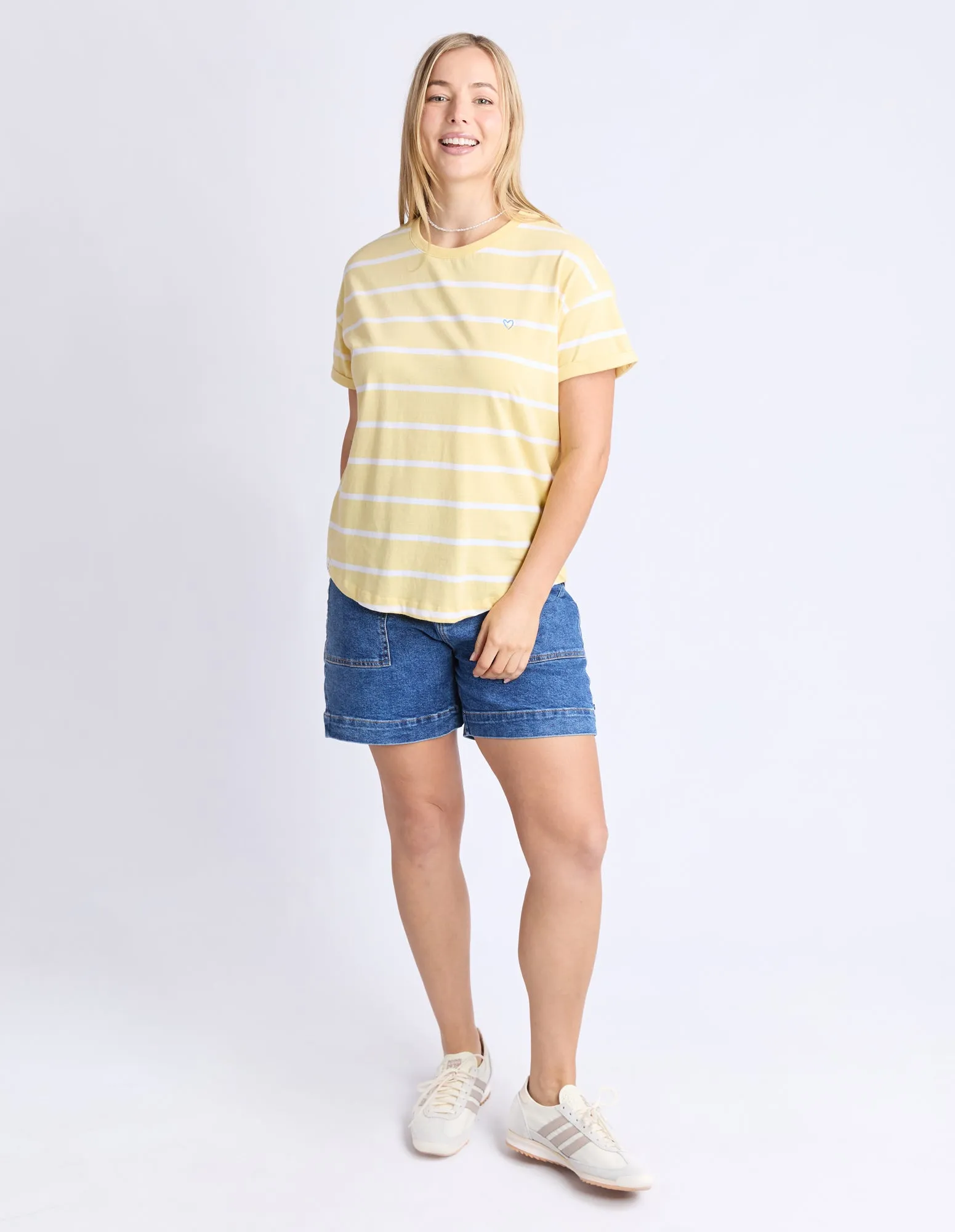 Halli S/S Tee - Banana and White Stripe sold by Elm Lifestyle product image thumbnail 2