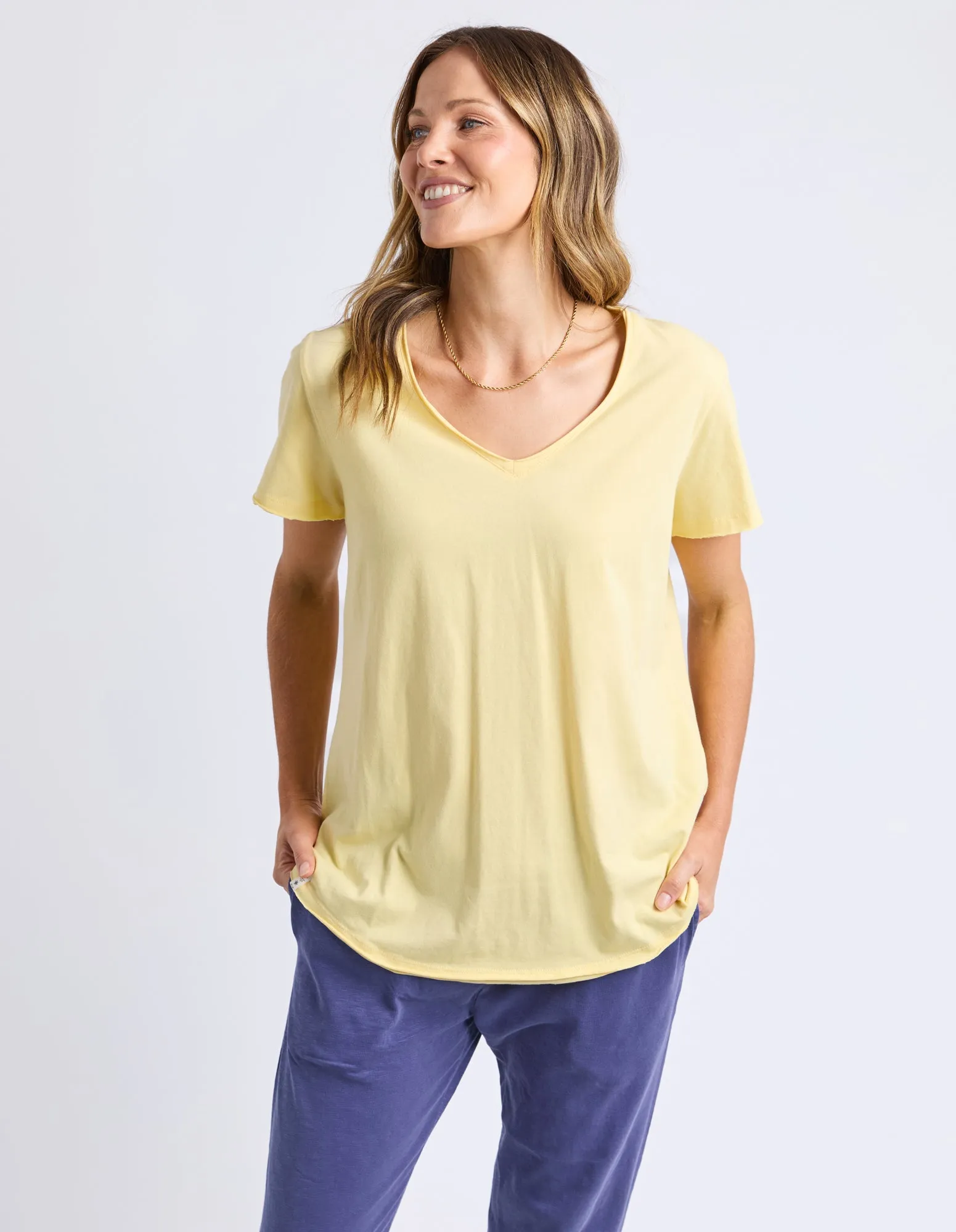Pima Vee Tee Banana sold by Elm Lifestyle