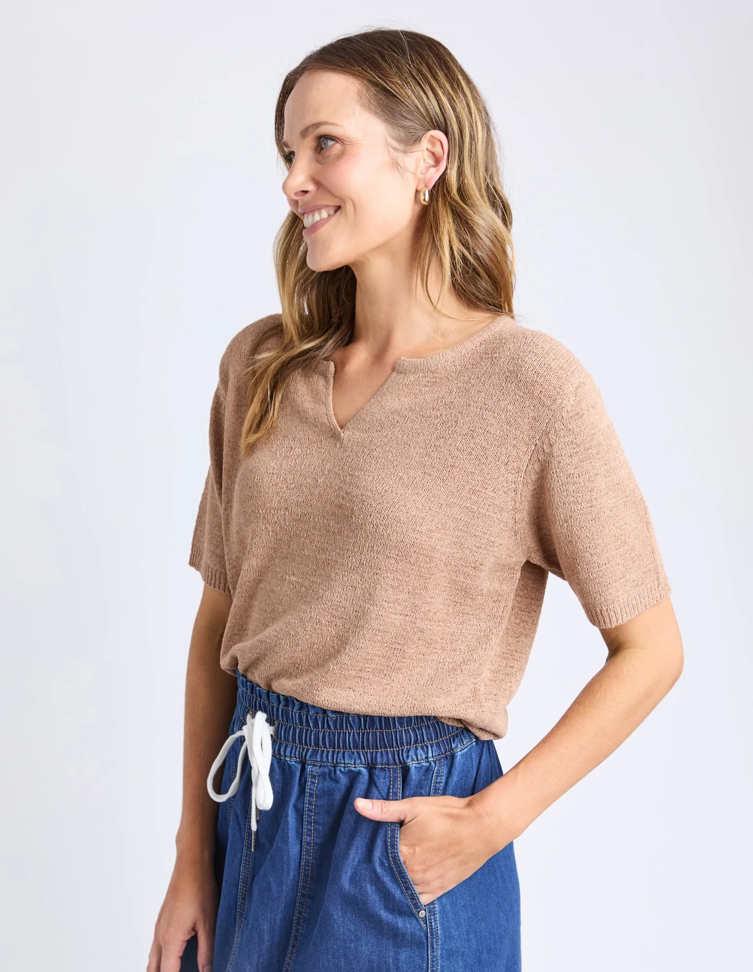 Knit Tee Natural sold by Elm Lifestyle product image thumbnail 4