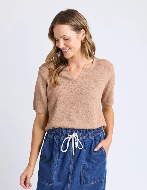 Knit Tee Natural sold by Elm Lifestyle