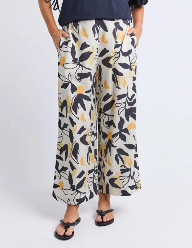 Limone Pant Limone Leaf Print made by Elm Lifestyle