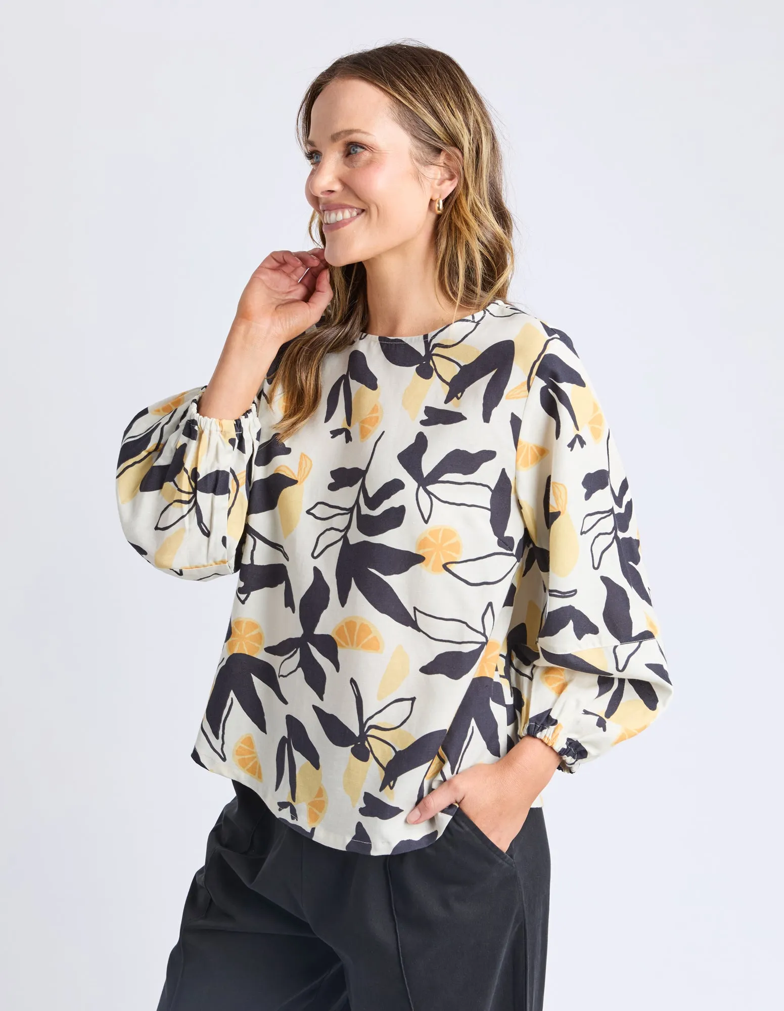 Limone Top Limone Leaf Print sold by Elm Lifestyle product image thumbnail 4