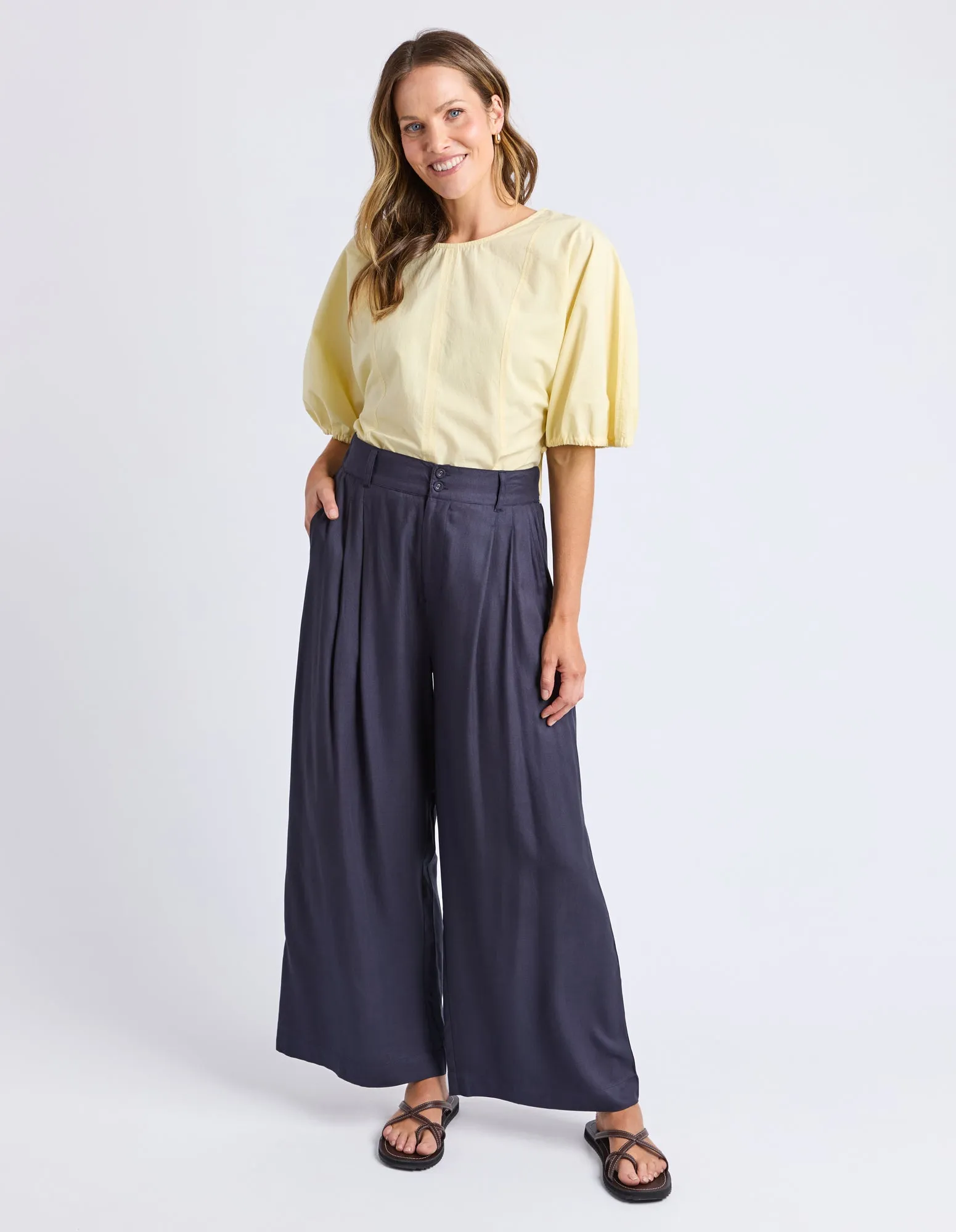 Georgina Print Pant Navy sold by Elm Lifestyle product image thumbnail 2