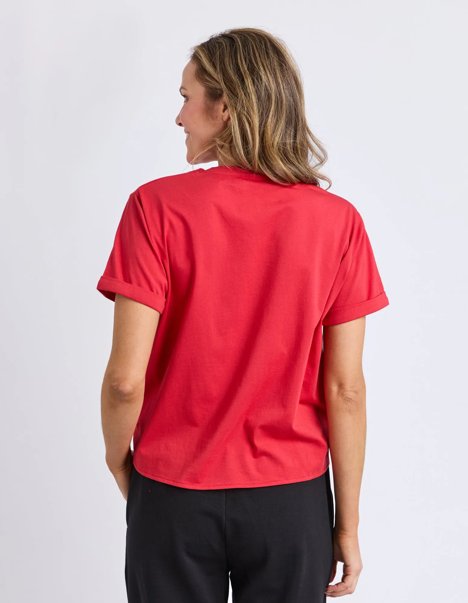 Knot Short Sleeve Tee Cranberry sold by Elm Lifestyle product image thumbnail 3