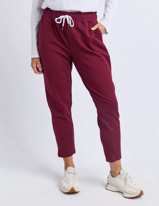 The Lobby Pant Plum sold by Elm Lifestyle