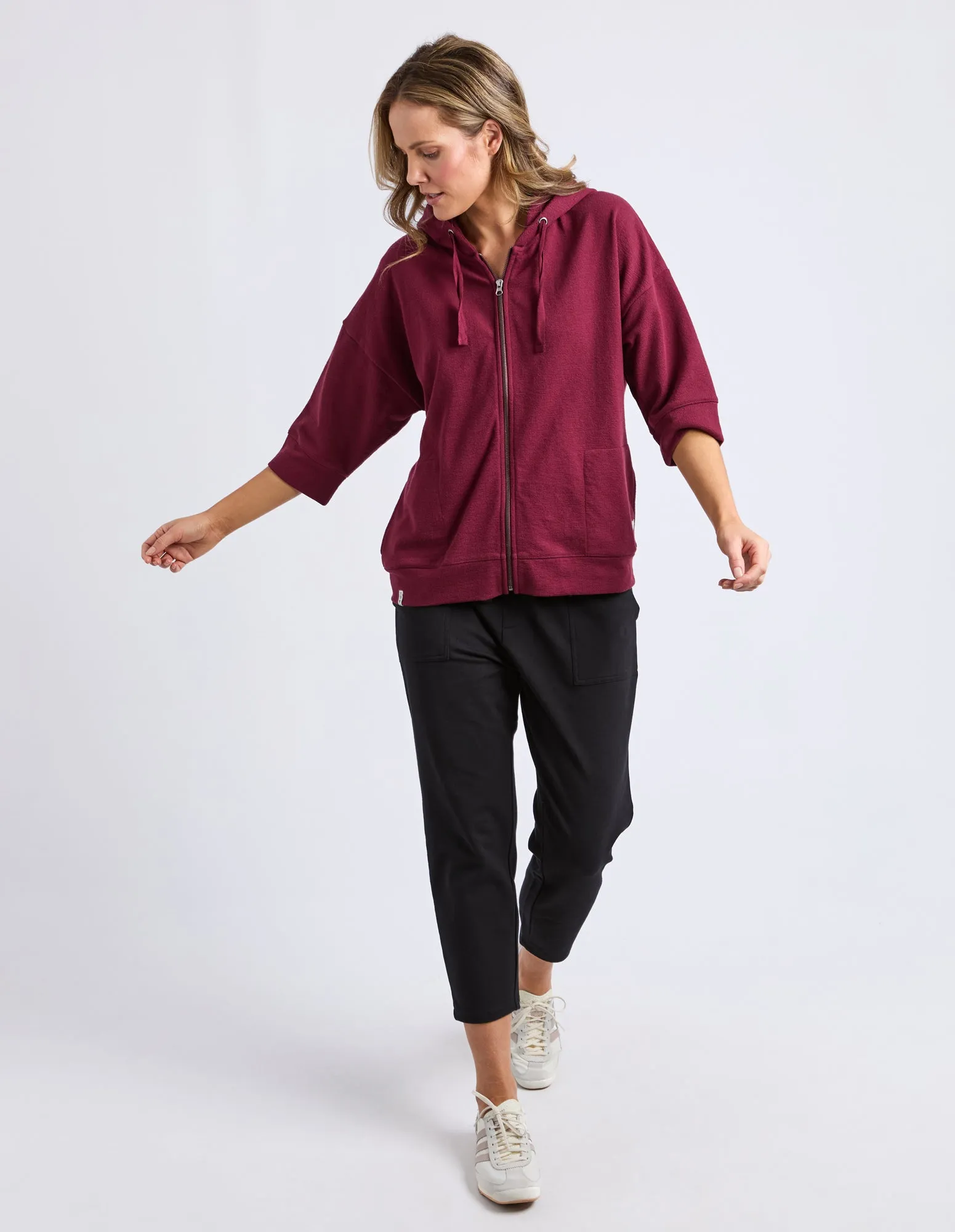Beachy Zip Hoodie Plum sold by Elm Lifestyle product image thumbnail 2