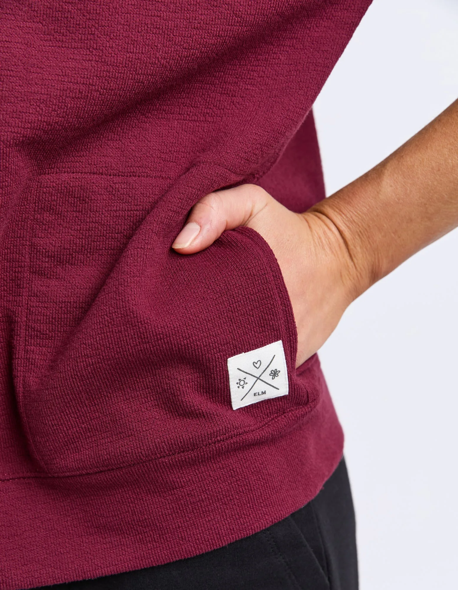 Beachy Zip Hoodie Plum sold by Elm Lifestyle product image thumbnail 5