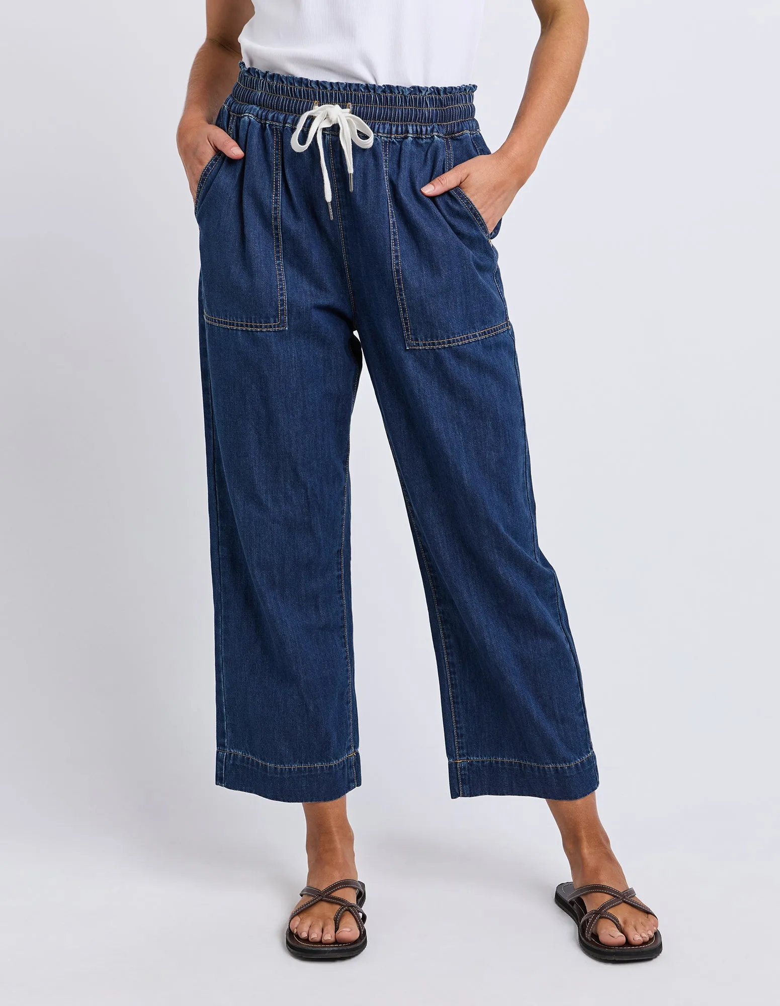 Greta Slim Leg Denim Pant Extra Dark Wash sold by Elm Lifestyle