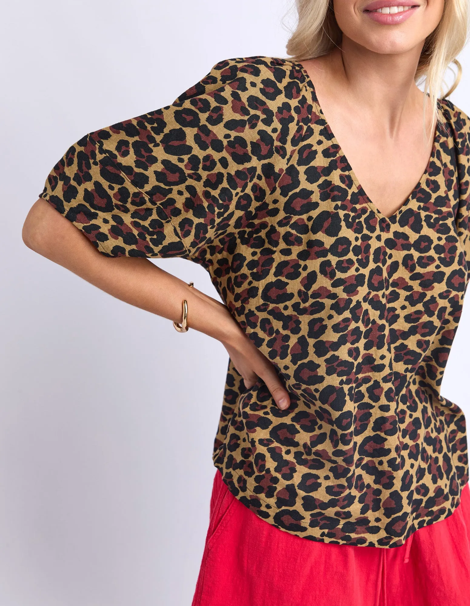 Saskia Top Animal Print sold by Elm Lifestyle product image thumbnail 5