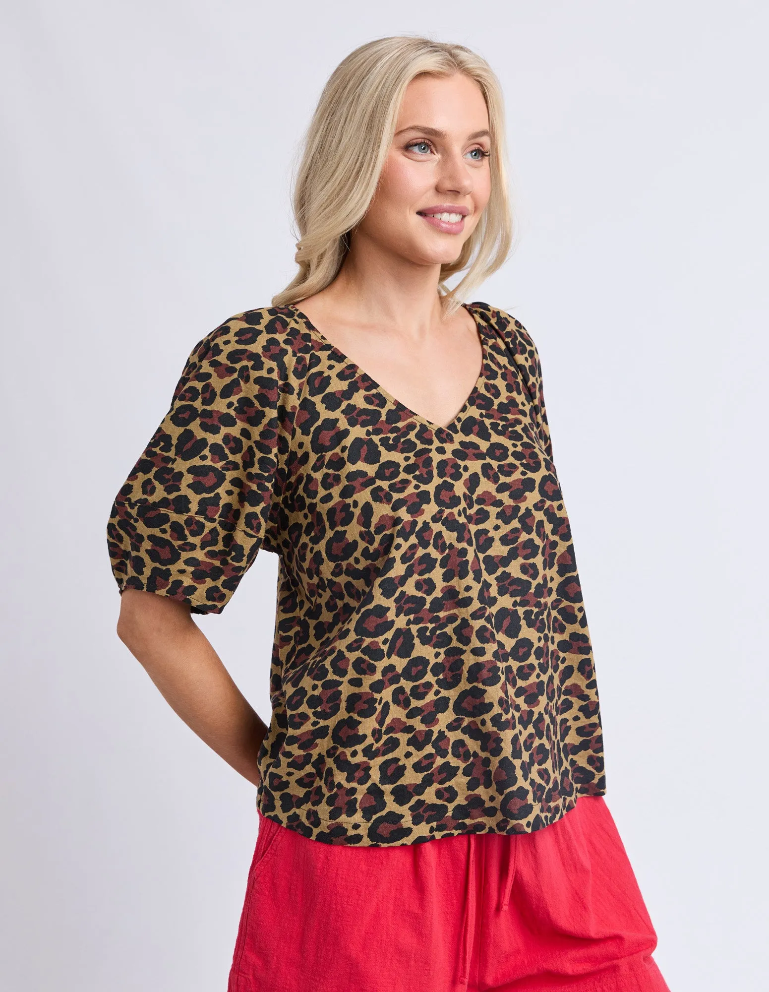 Saskia Top Animal Print sold by Elm Lifestyle product image thumbnail 4