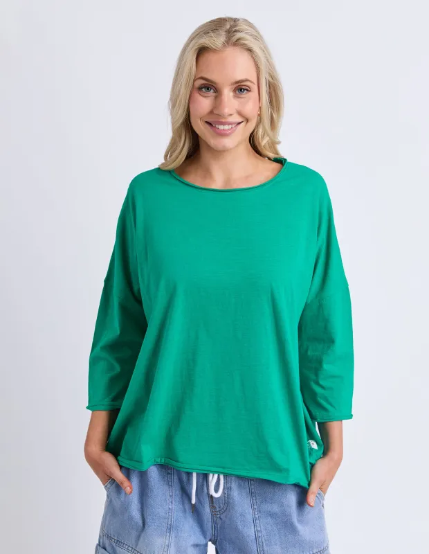 Anya Long Sleeve Tee Turquoise sold by Elm Lifestyle