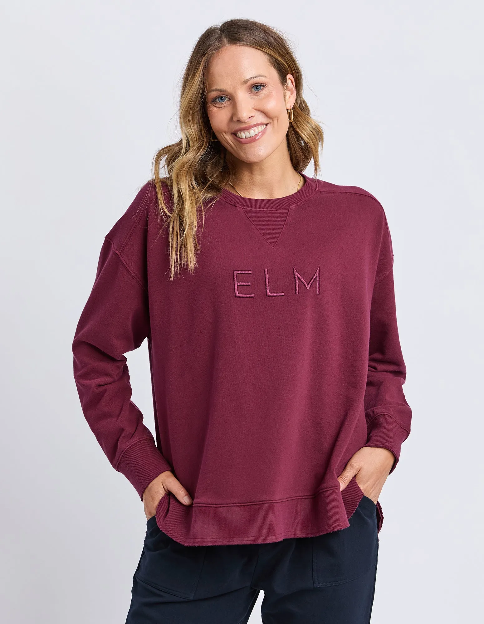 Established Crew Plum sold by Elm Lifestyle