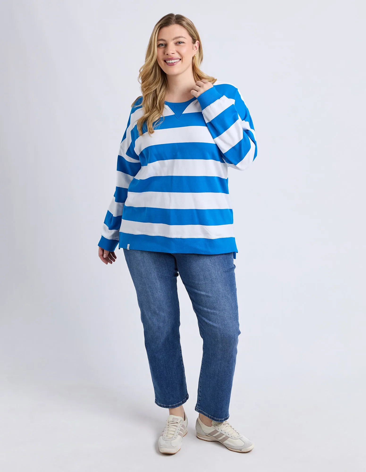Billie Block Crew Royal Blue/White Stripe sold by Elm Lifestyle product image thumbnail 4