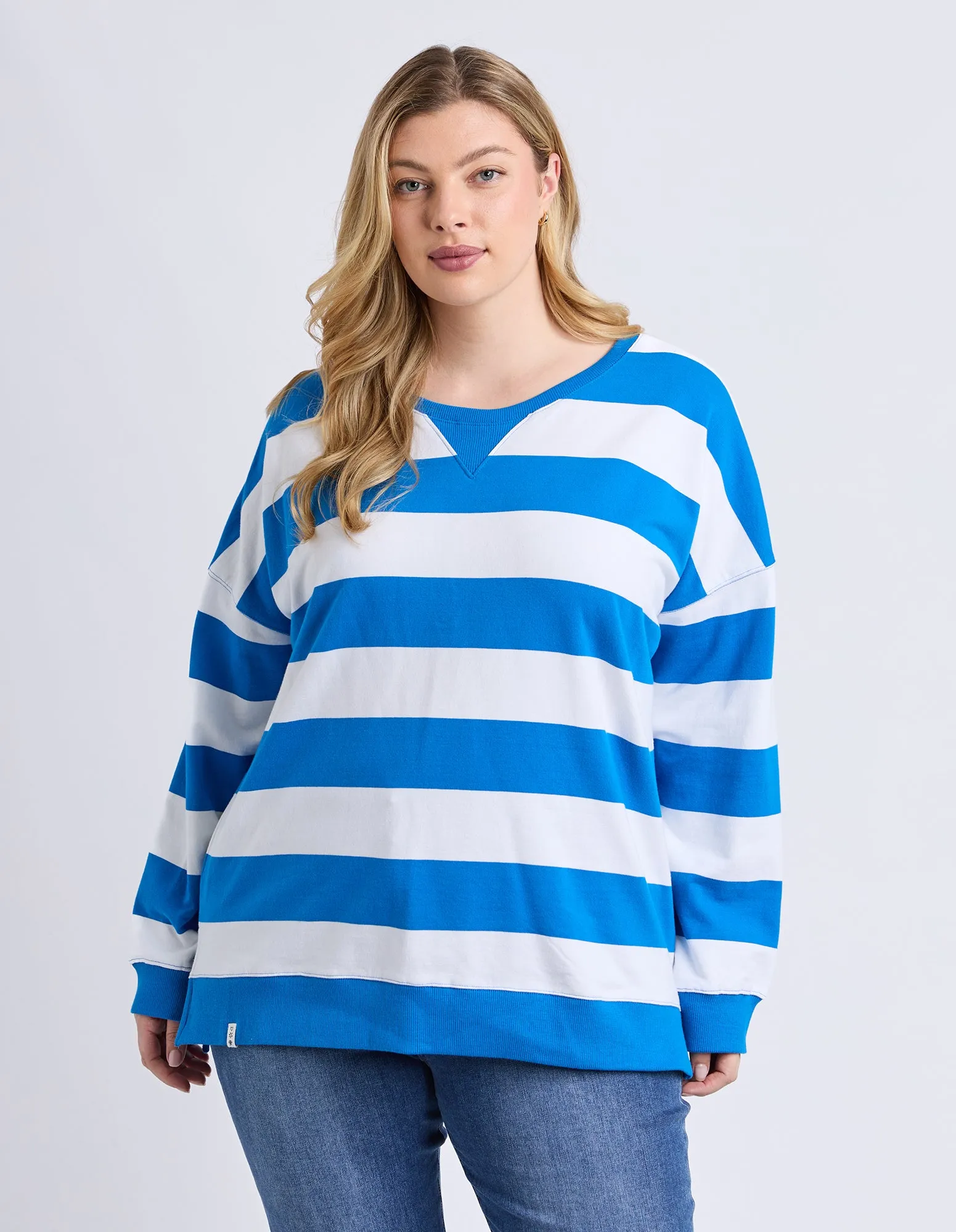 Billie Block Crew Royal Blue/White Stripe sold by Elm Lifestyle product image thumbnail 2