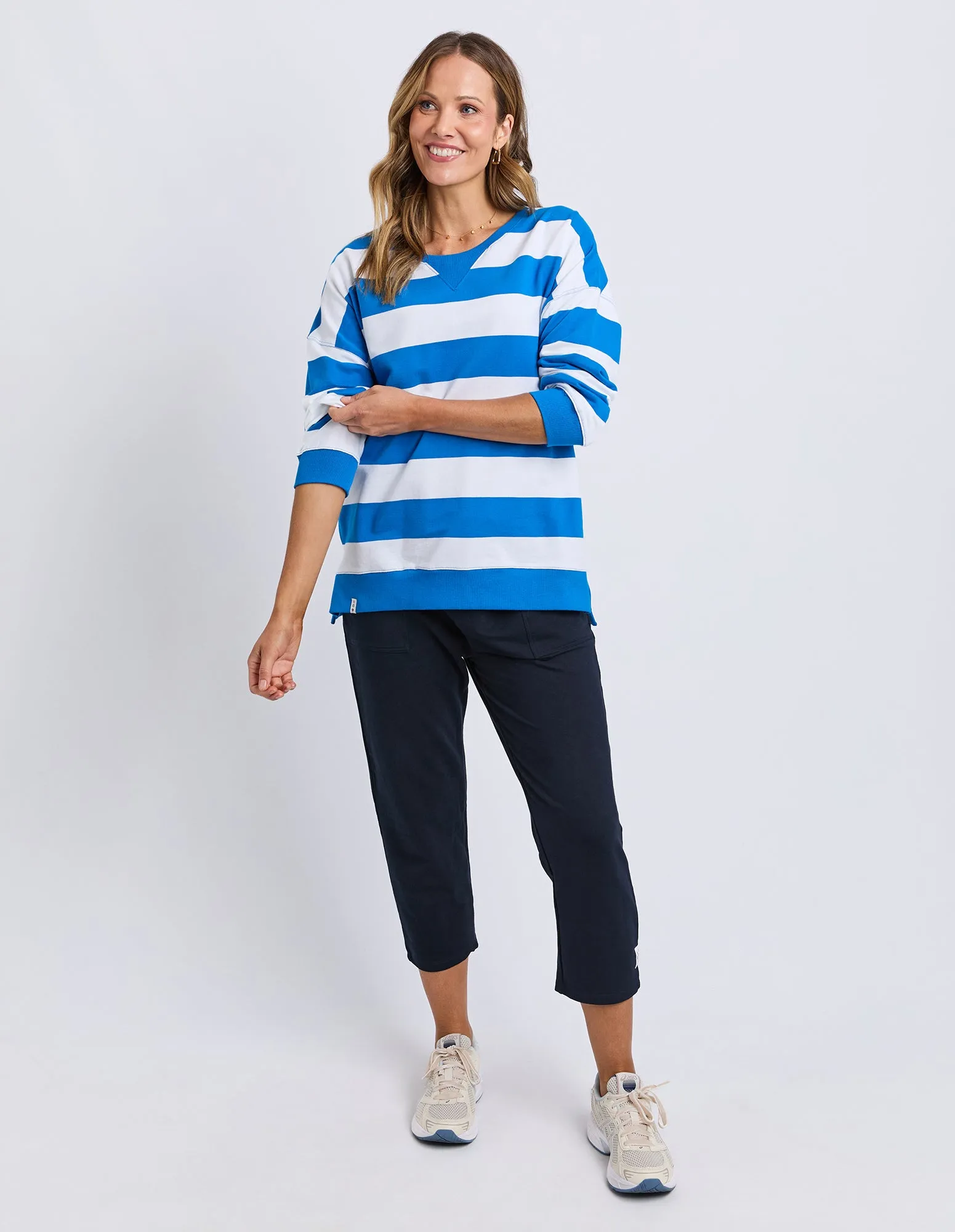 Billie Block Crew Royal Blue/White Stripe sold by Elm Lifestyle product image thumbnail 3