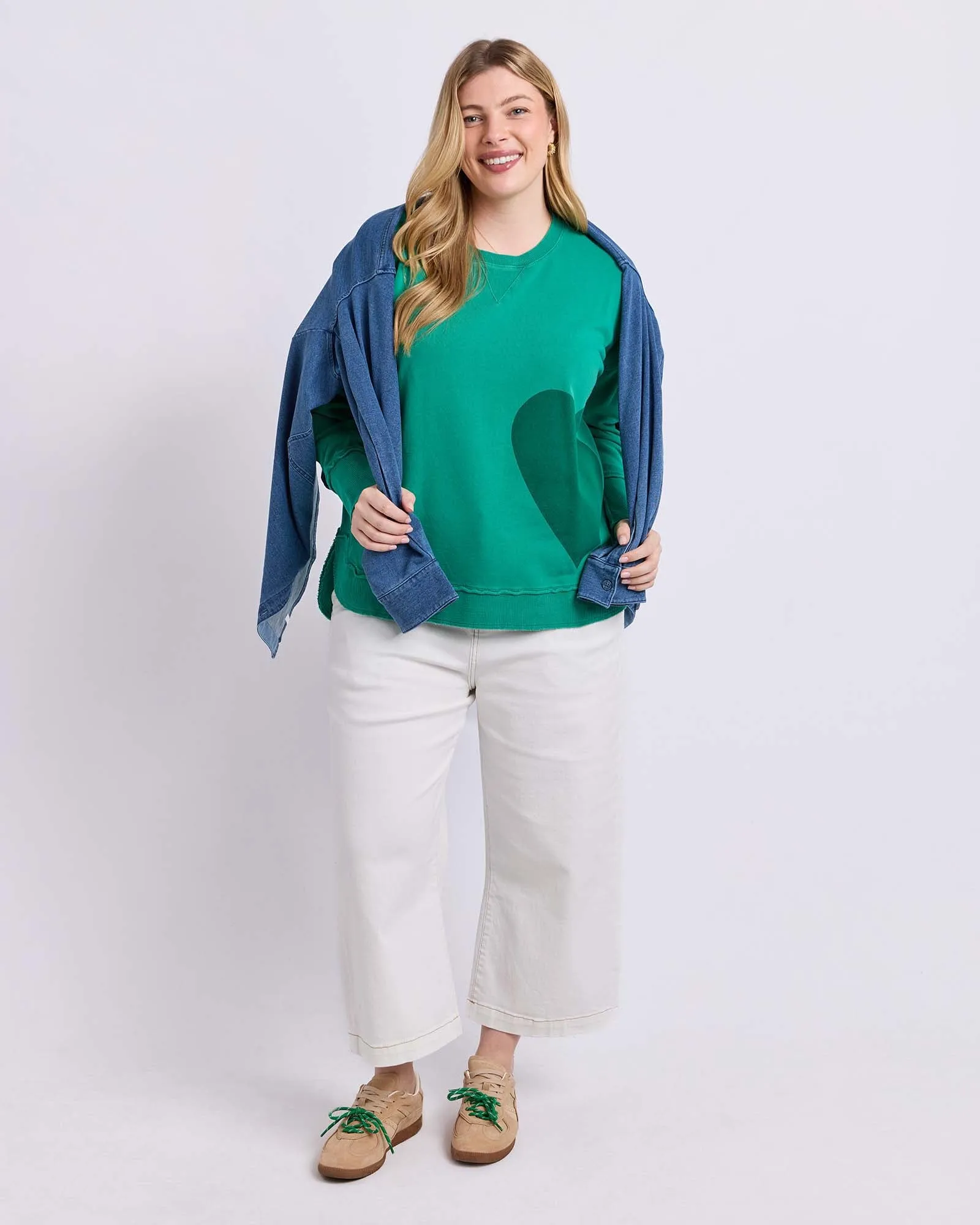 One Heart Crew Turquoise sold by Elm Lifestyle product image thumbnail 2