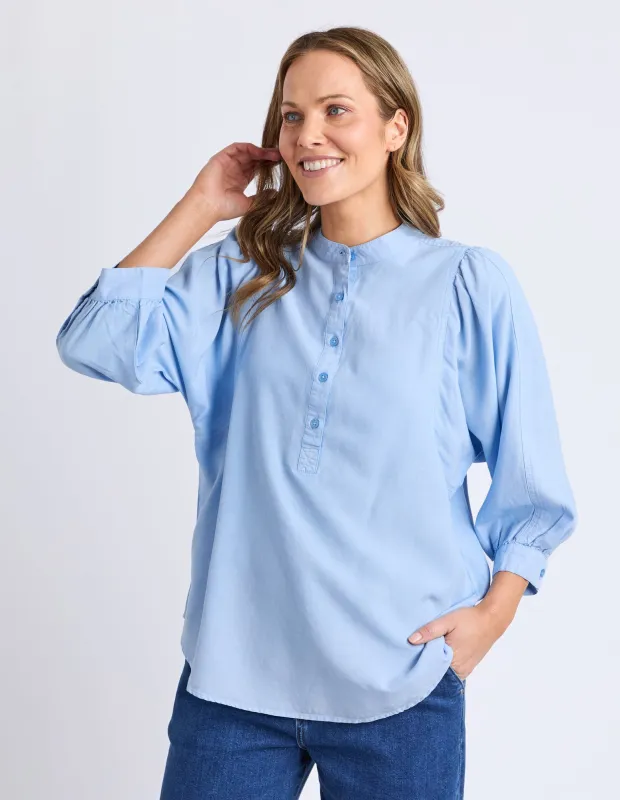 Rowan Shirt Light Blue sold by Elm Lifestyle