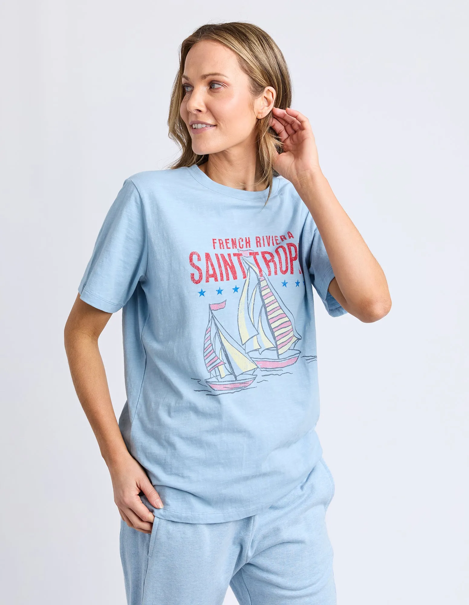 Saint Tropez Tee Light Blue sold by Elm Lifestyle product image thumbnail 5