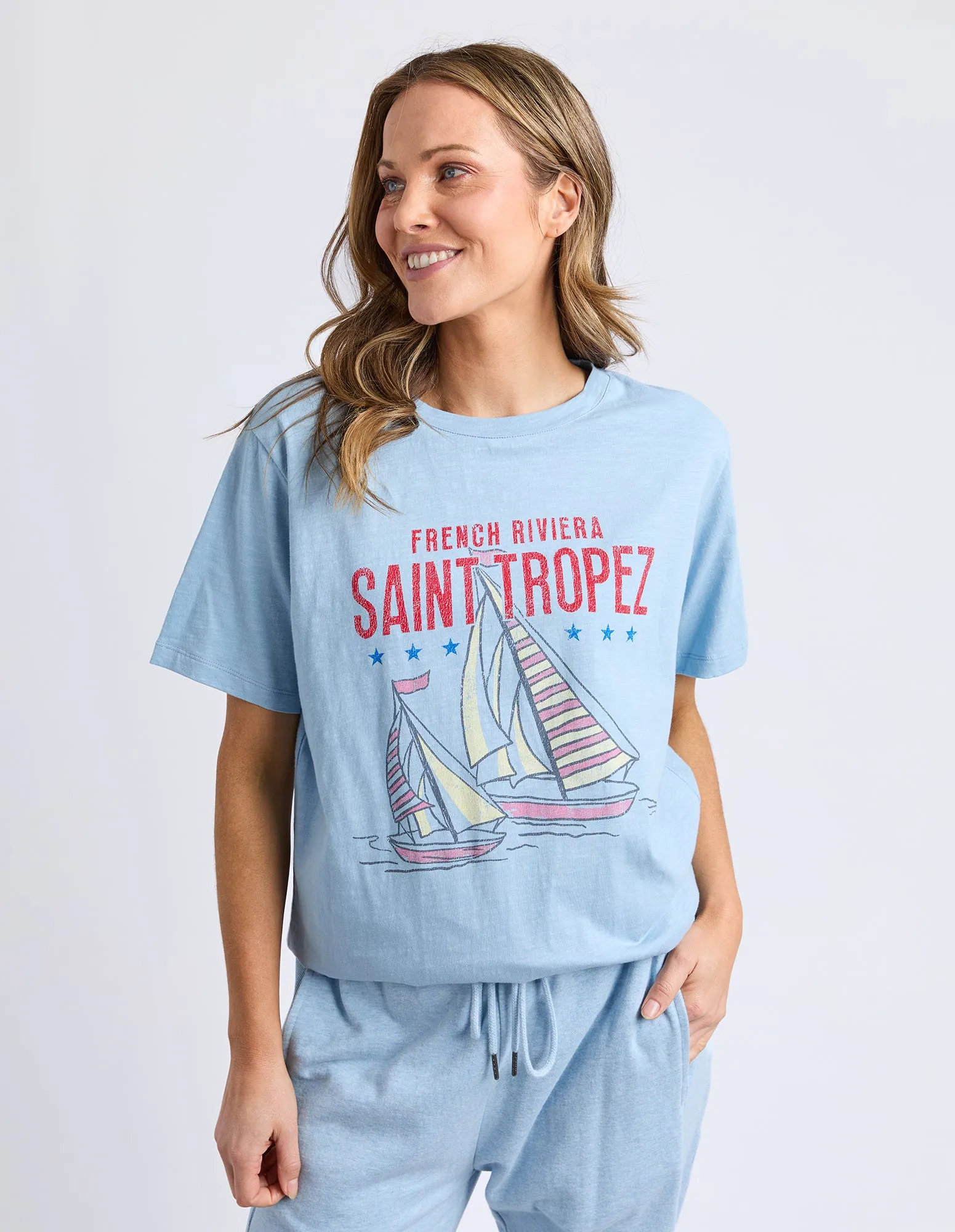 Saint Tropez Tee Light Blue sold by Elm Lifestyle product image thumbnail 2