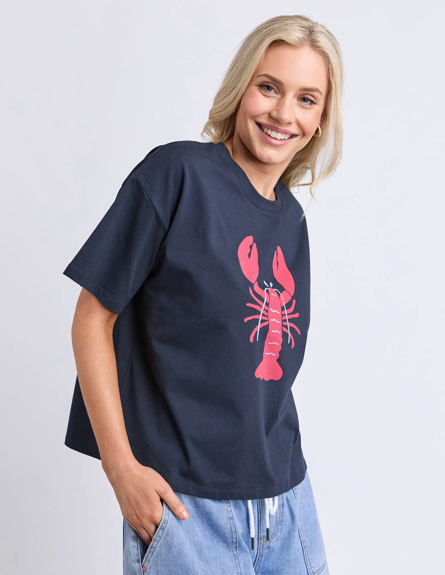 Lobster Tee Classic Navy sold by Elm Lifestyle product image thumbnail 5