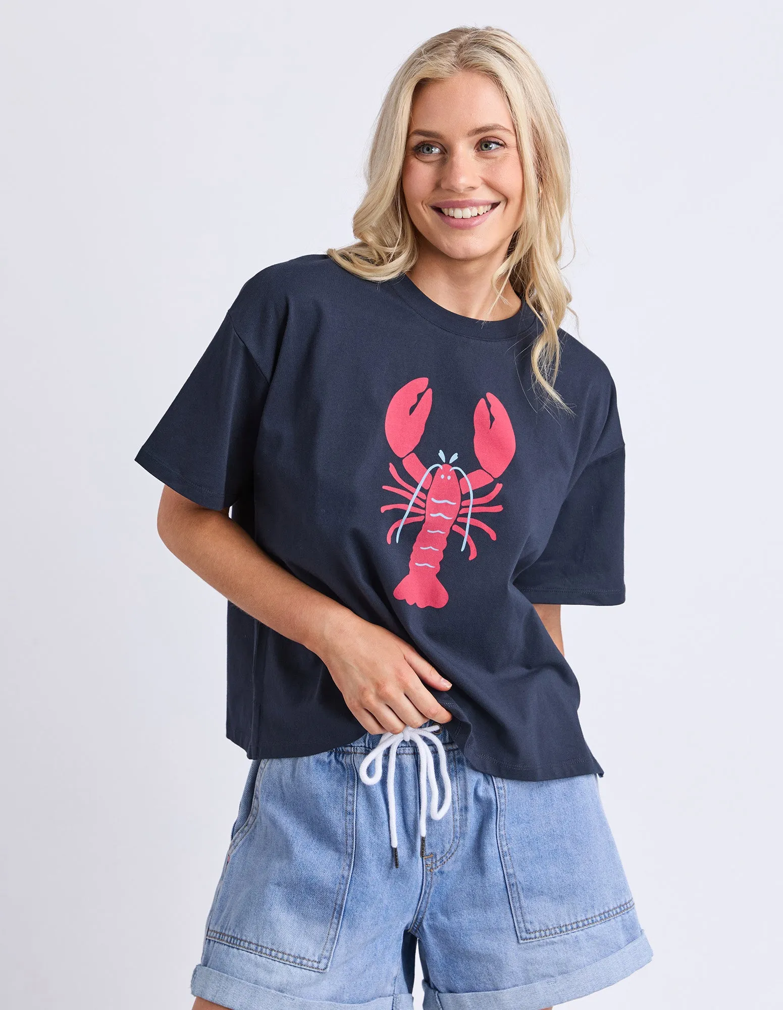 Lobster Tee Classic Navy sold by Elm Lifestyle product image thumbnail 2