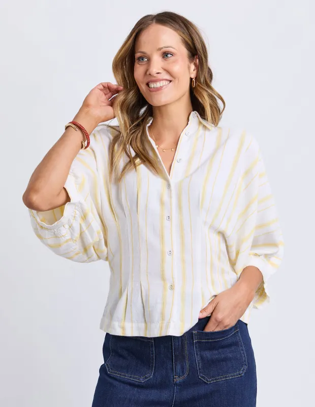 Sandy Shirt Banana Marshmallow Stripe sold by Elm Lifestyle