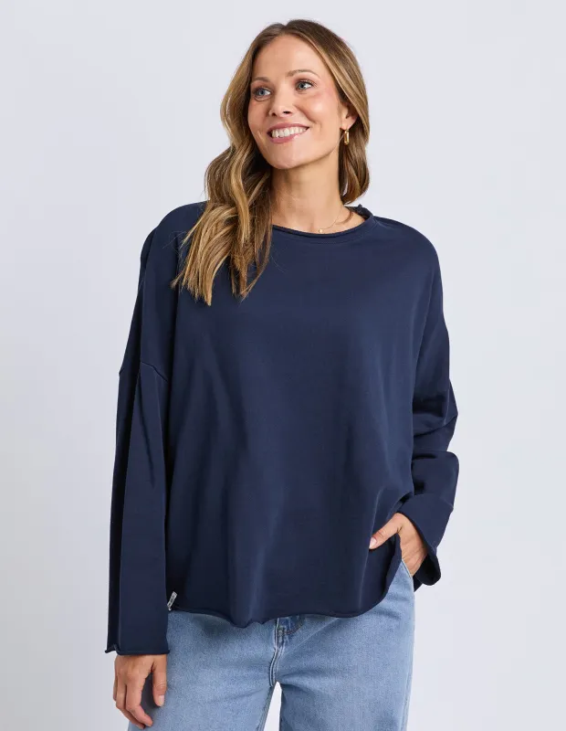 Philly Sweat Navy sold by Elm Lifestyle