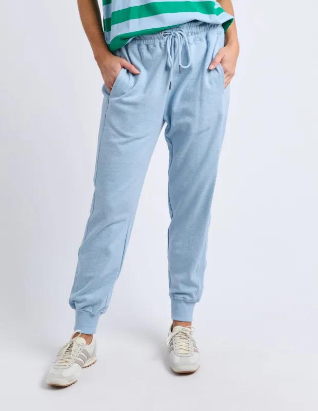 Lydia Trackpant Pale Blue Marle made by Elm Lifestyle
