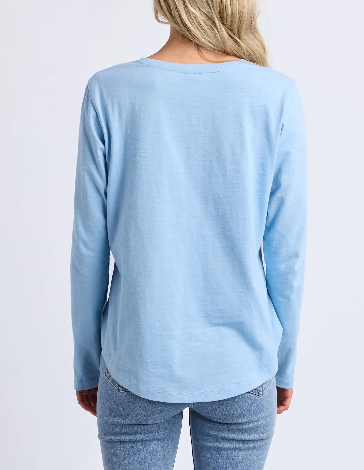 Everyday Long Sleeve Tee Light Blue sold by Elm Lifestyle product image thumbnail 3