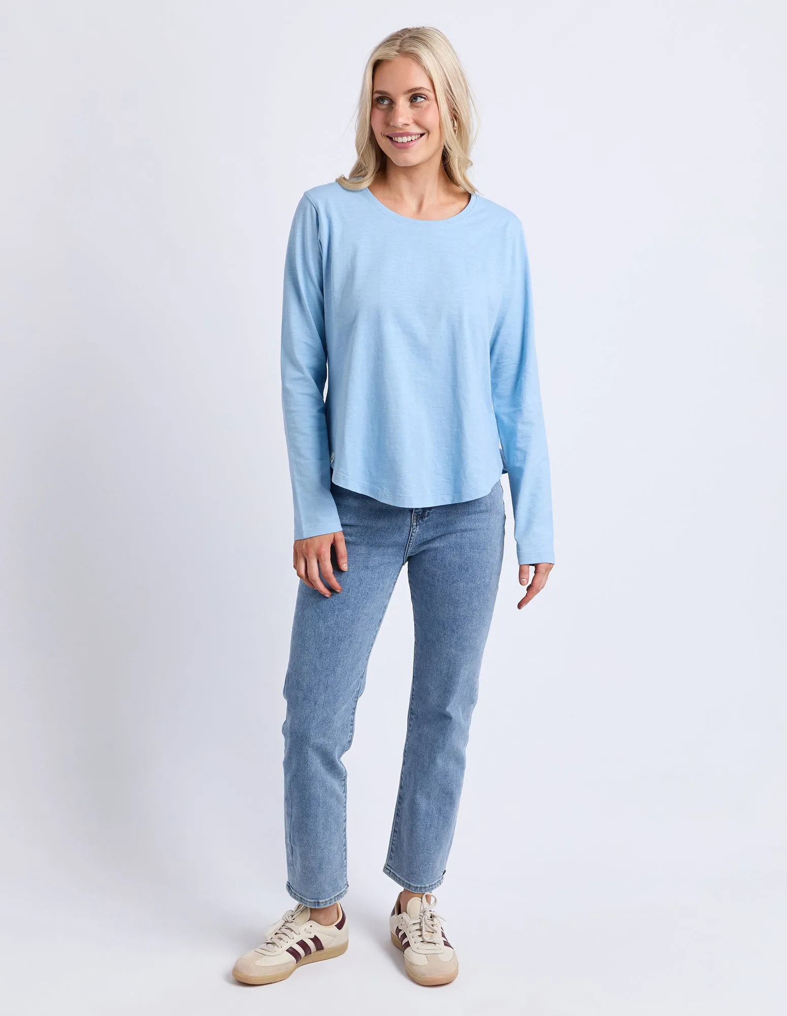Everyday Long Sleeve Tee Light Blue sold by Elm Lifestyle product image thumbnail 2