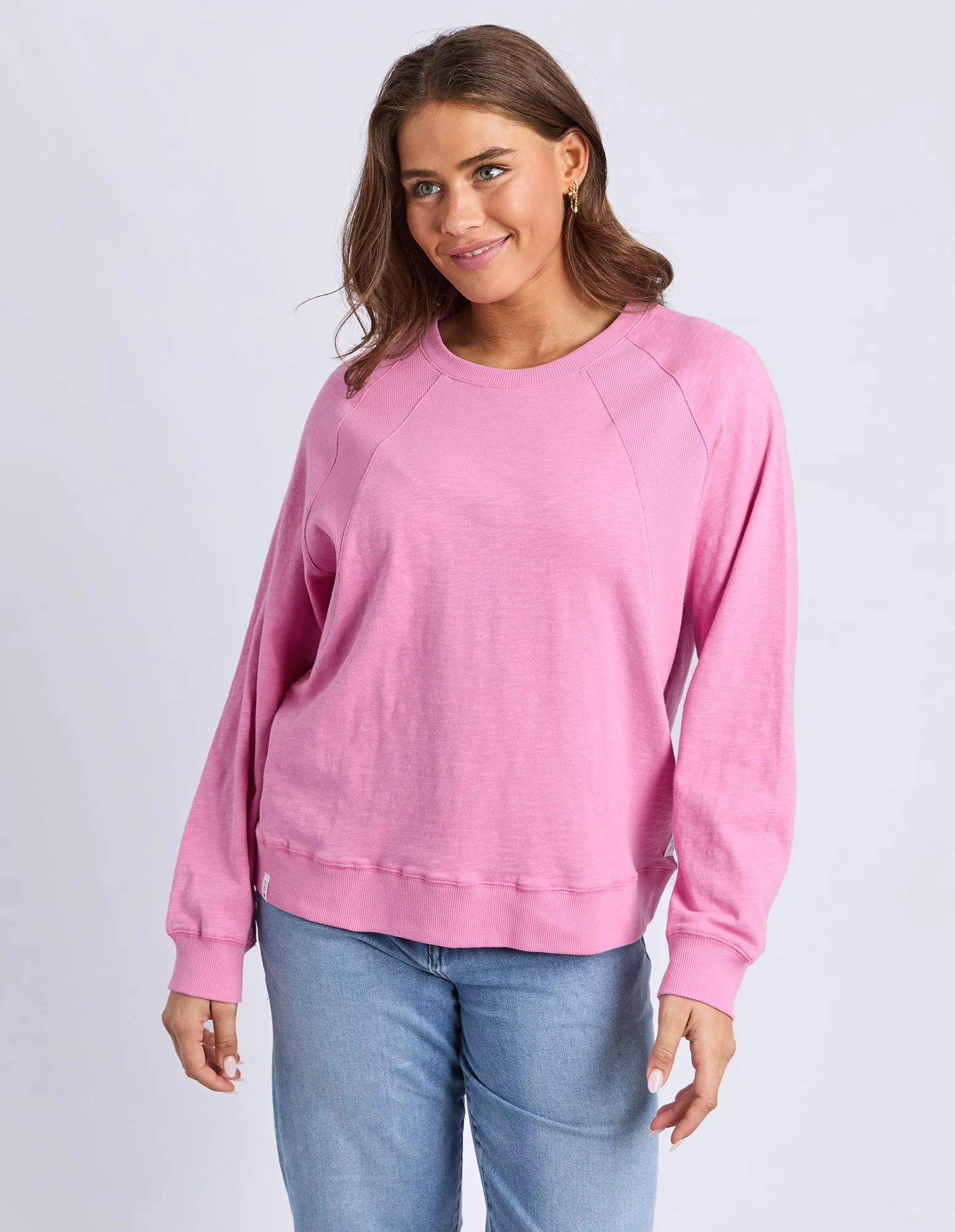 Kinsley Long Sleeve Sweat Quartz Pink sold by Elm Lifestyle