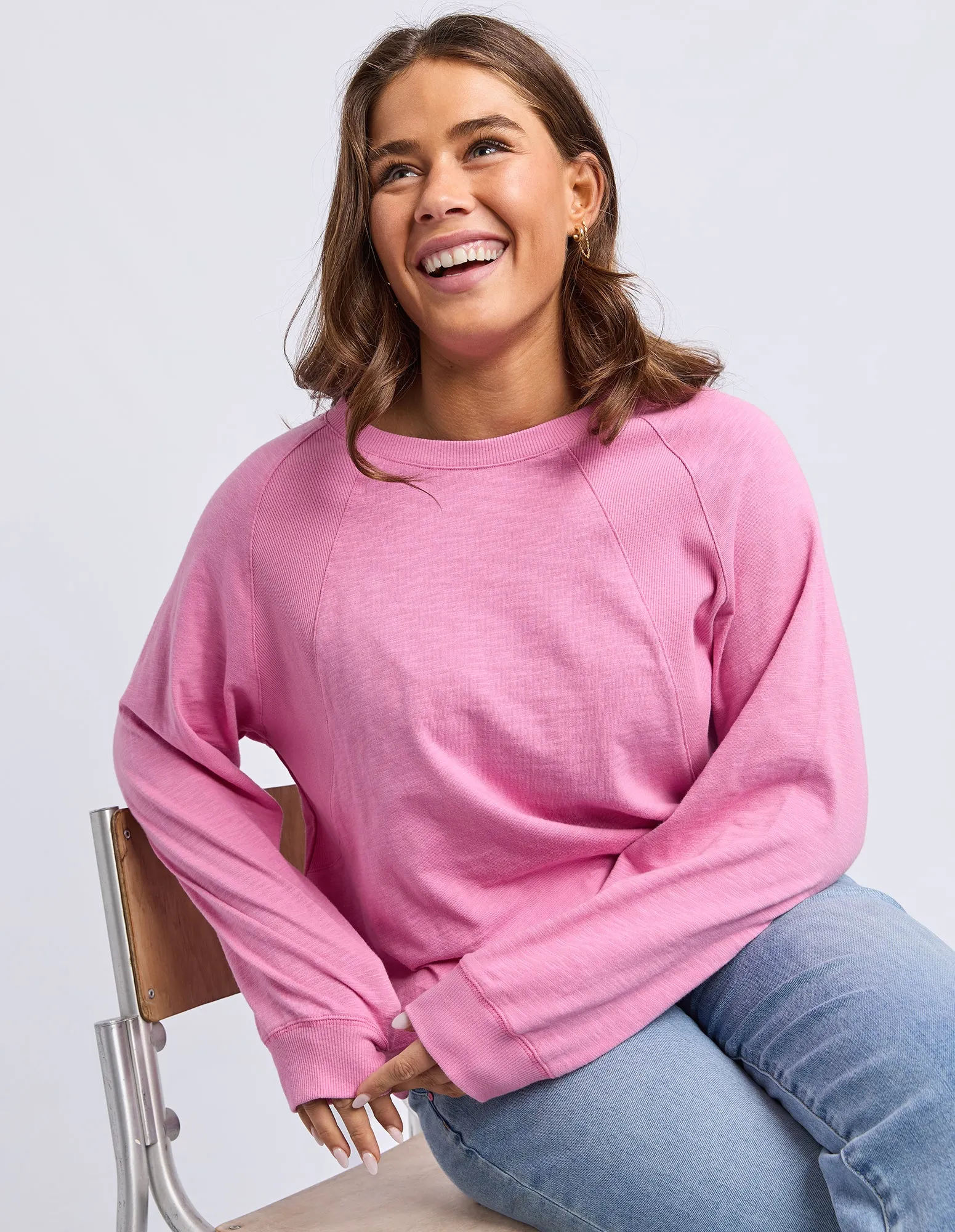 Kinsley Long Sleeve Sweat Quartz Pink sold by Elm Lifestyle product image thumbnail 4