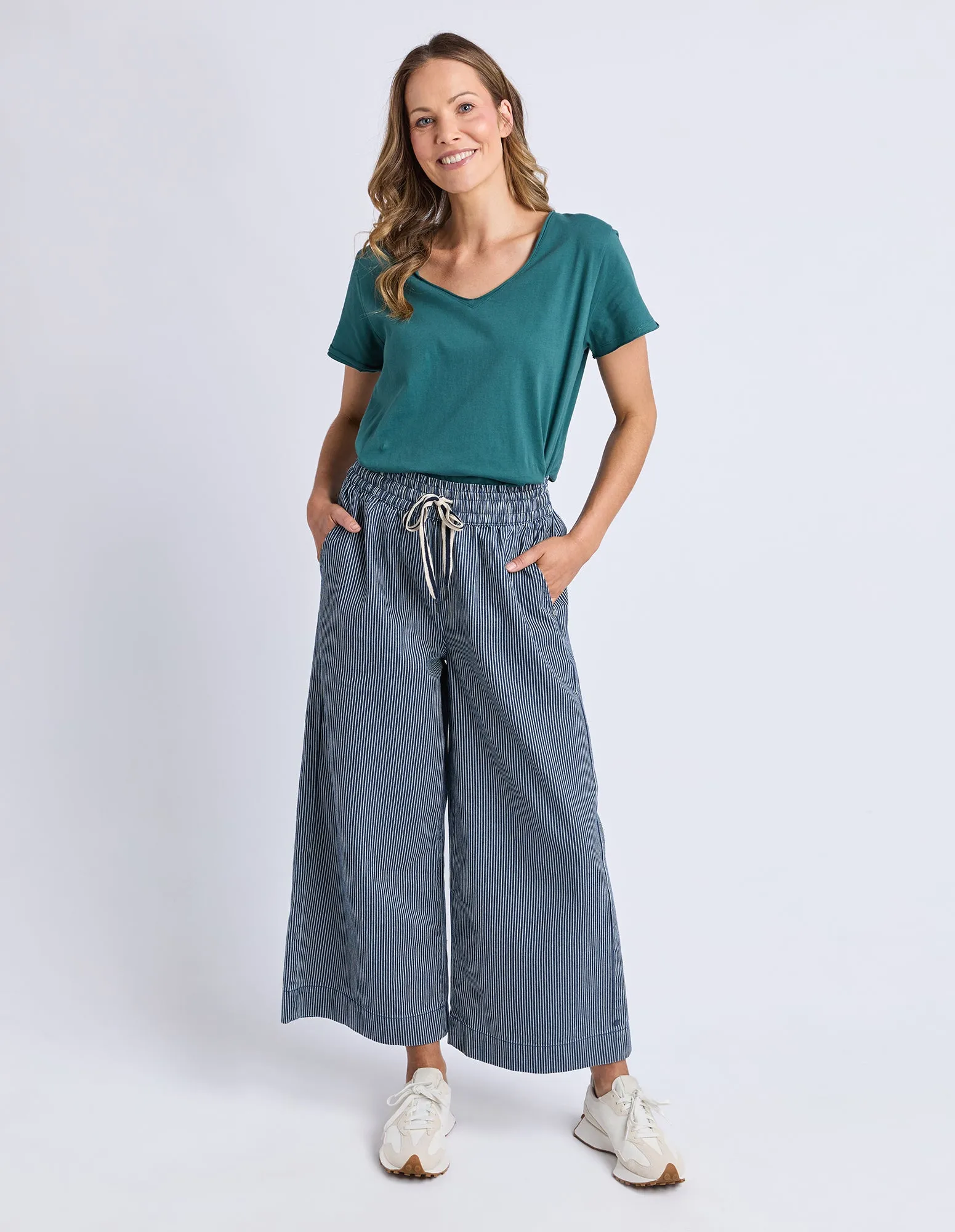 Pima Vee Tee Teal sold by Elm Lifestyle product image thumbnail 2