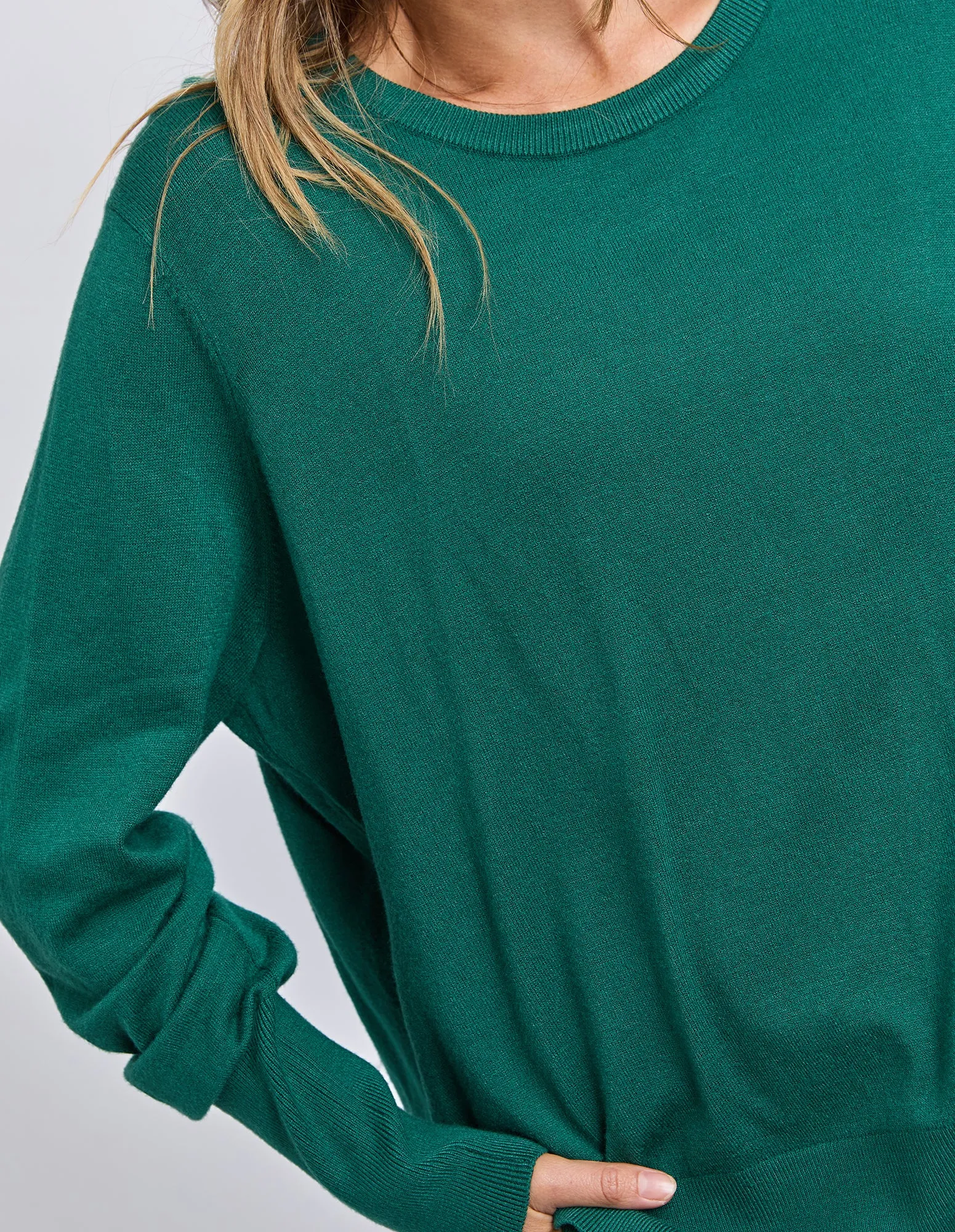 Sunny Long Sleeve Knit Top Turquoise sold by Elm Lifestyle product image thumbnail 5