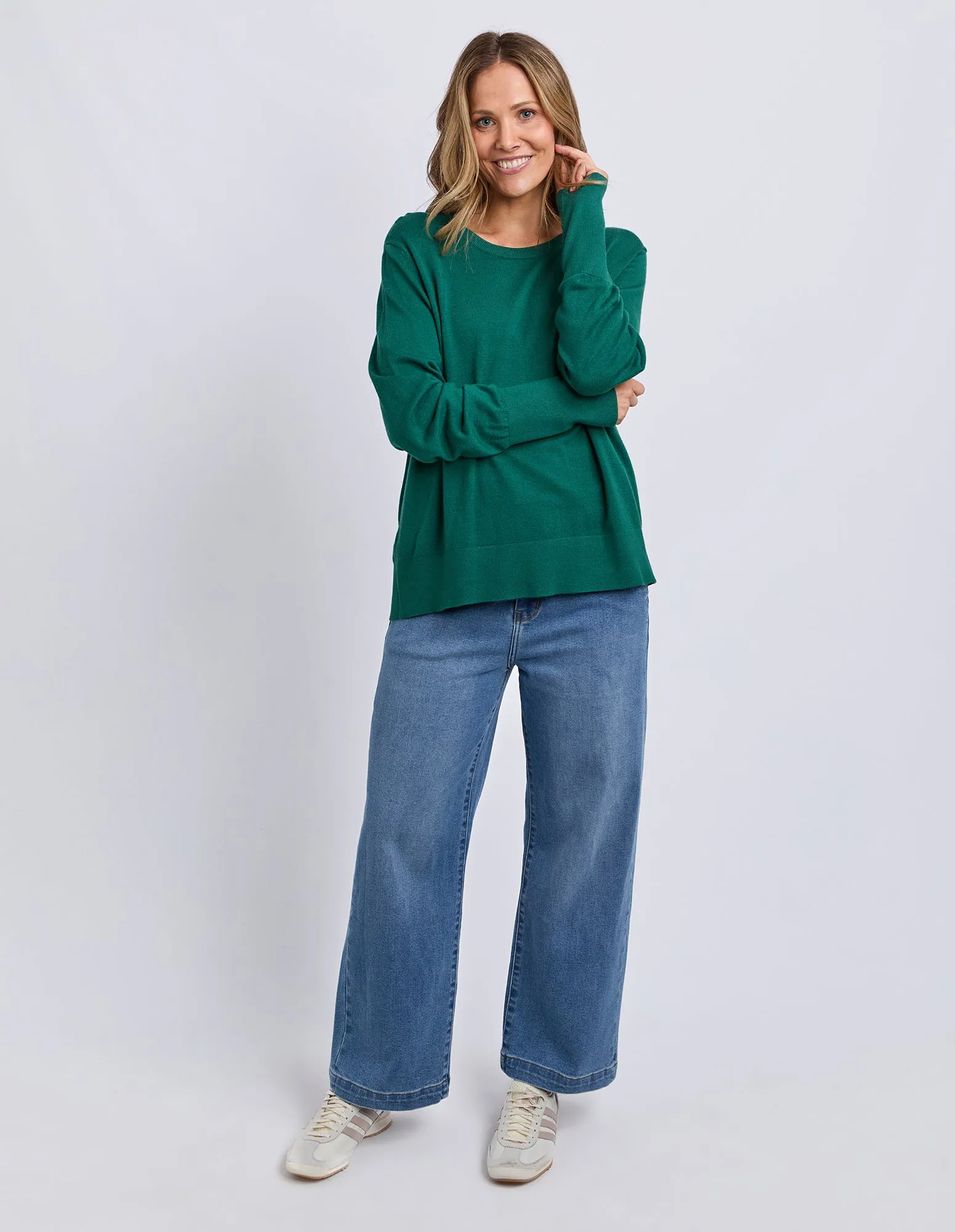 Sunny Long Sleeve Knit Top Turquoise sold by Elm Lifestyle product image thumbnail 2