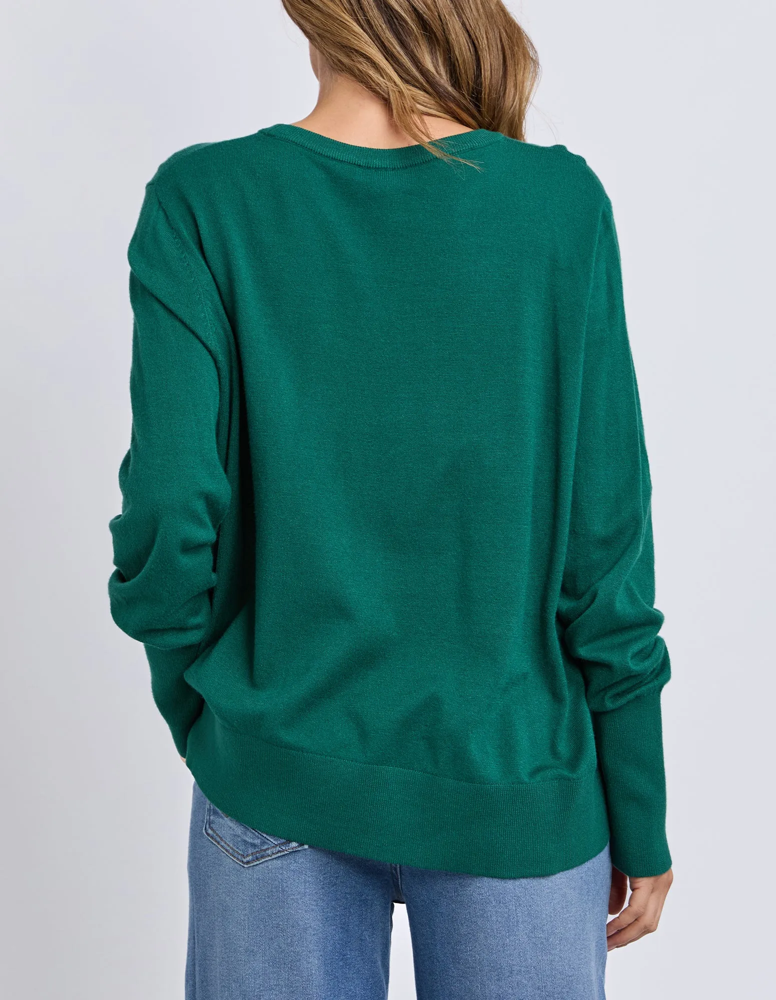 Sunny Long Sleeve Knit Top Turquoise sold by Elm Lifestyle product image thumbnail 3