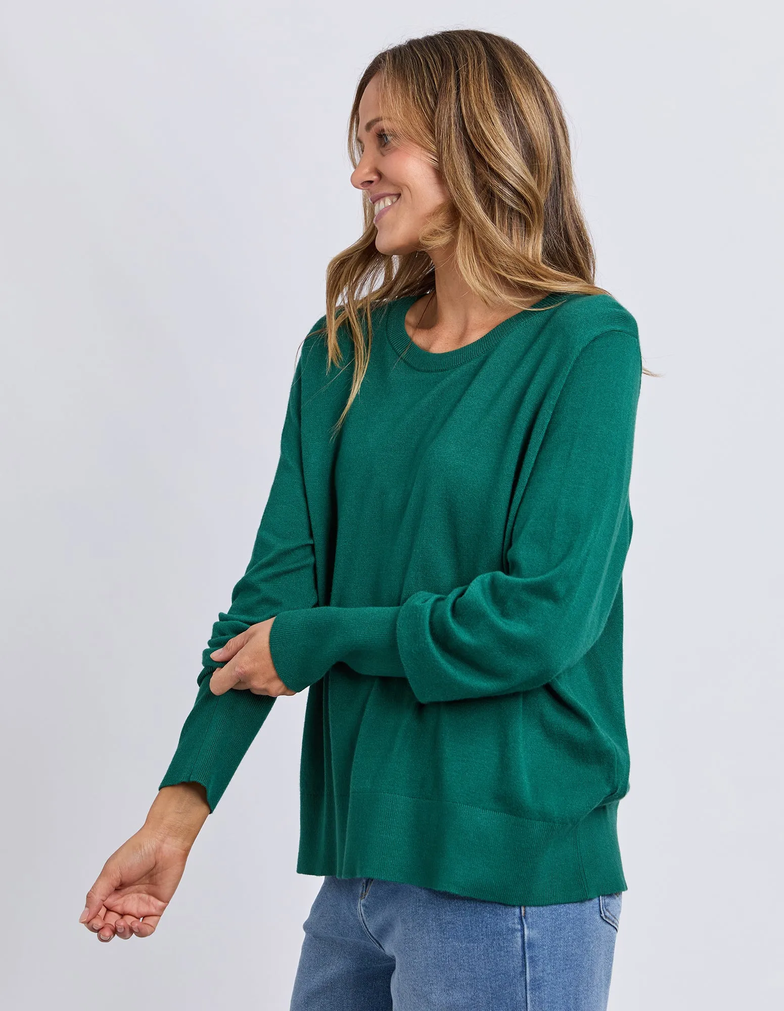 Sunny Long Sleeve Knit Top Turquoise sold by Elm Lifestyle product image thumbnail 4