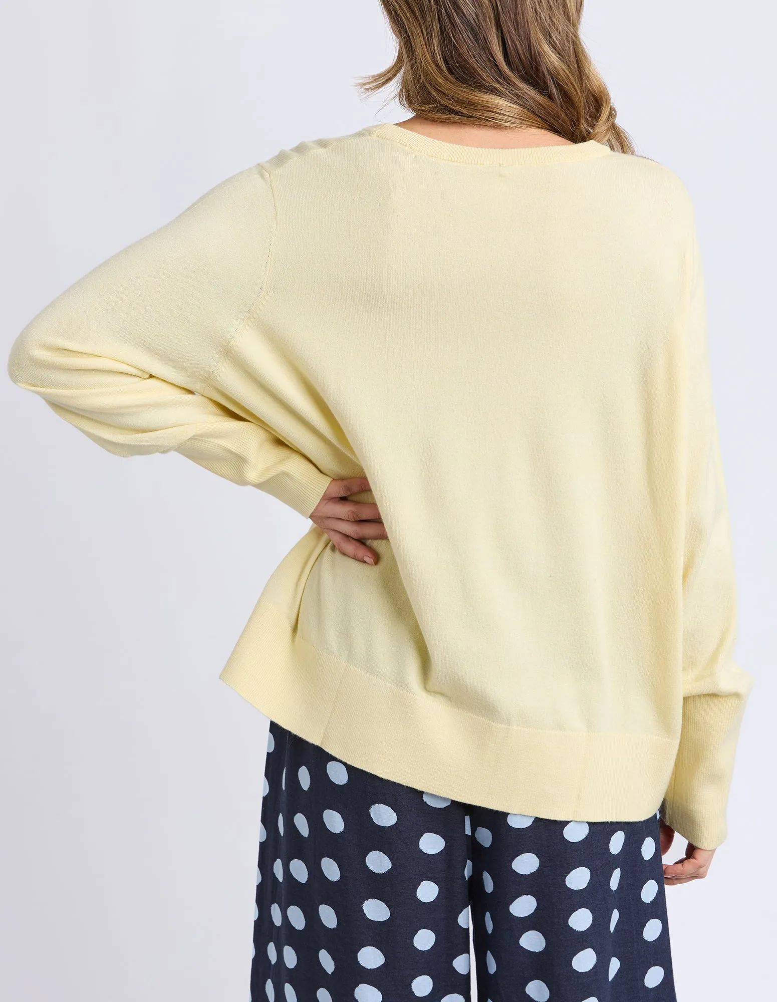 Sunny Long Sleeve Knit Top Pale Banana sold by Elm Lifestyle product image thumbnail 3