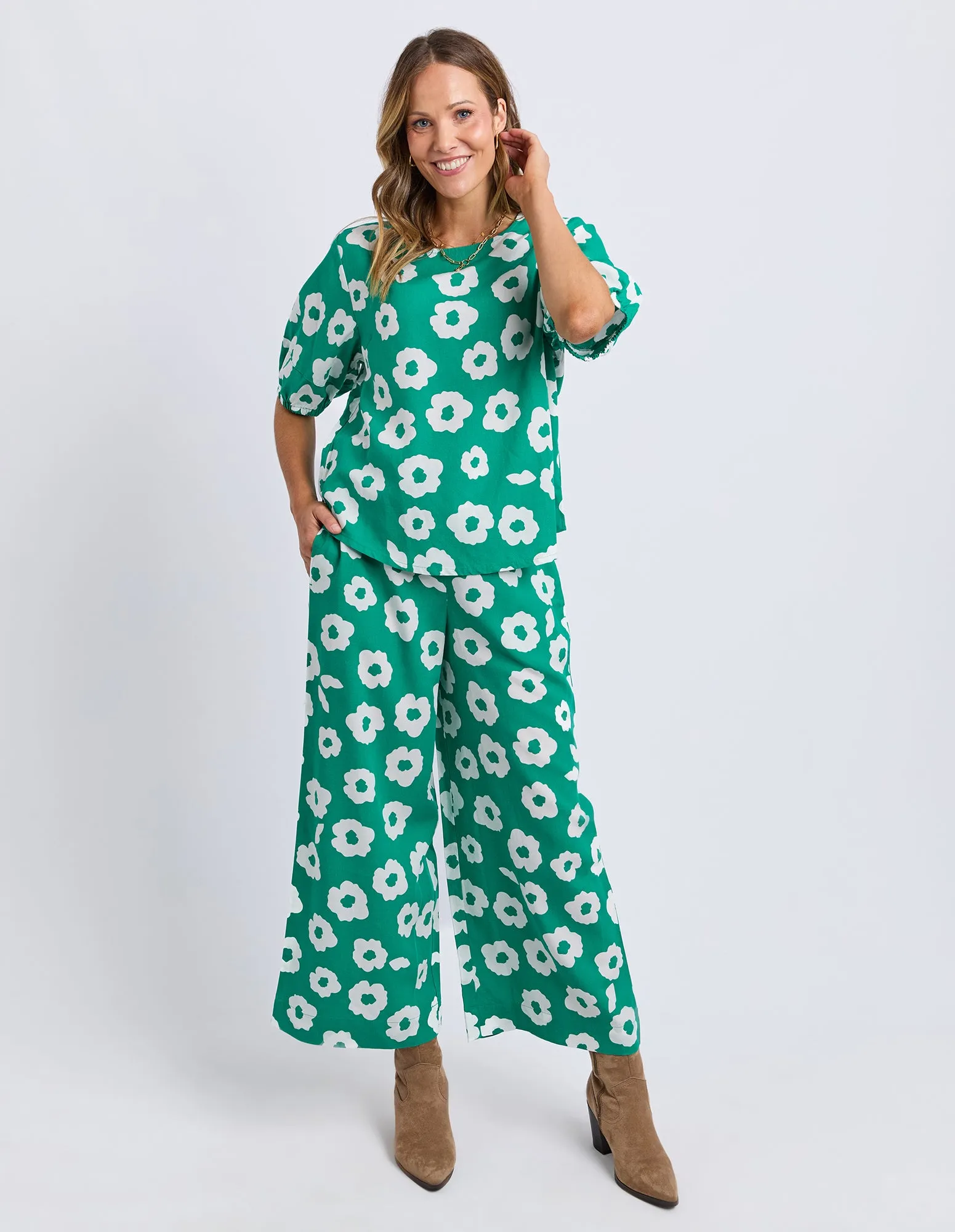 Azalea Top Turquoise sold by Elm Lifestyle product image thumbnail 2