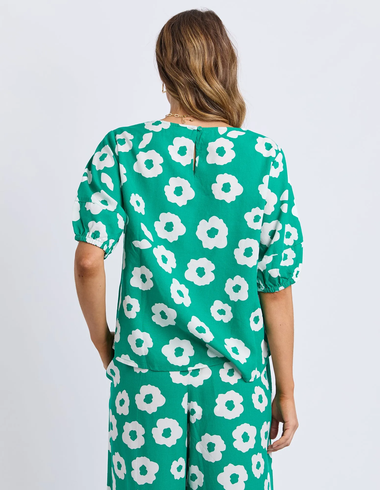Azalea Top Turquoise sold by Elm Lifestyle product image thumbnail 3