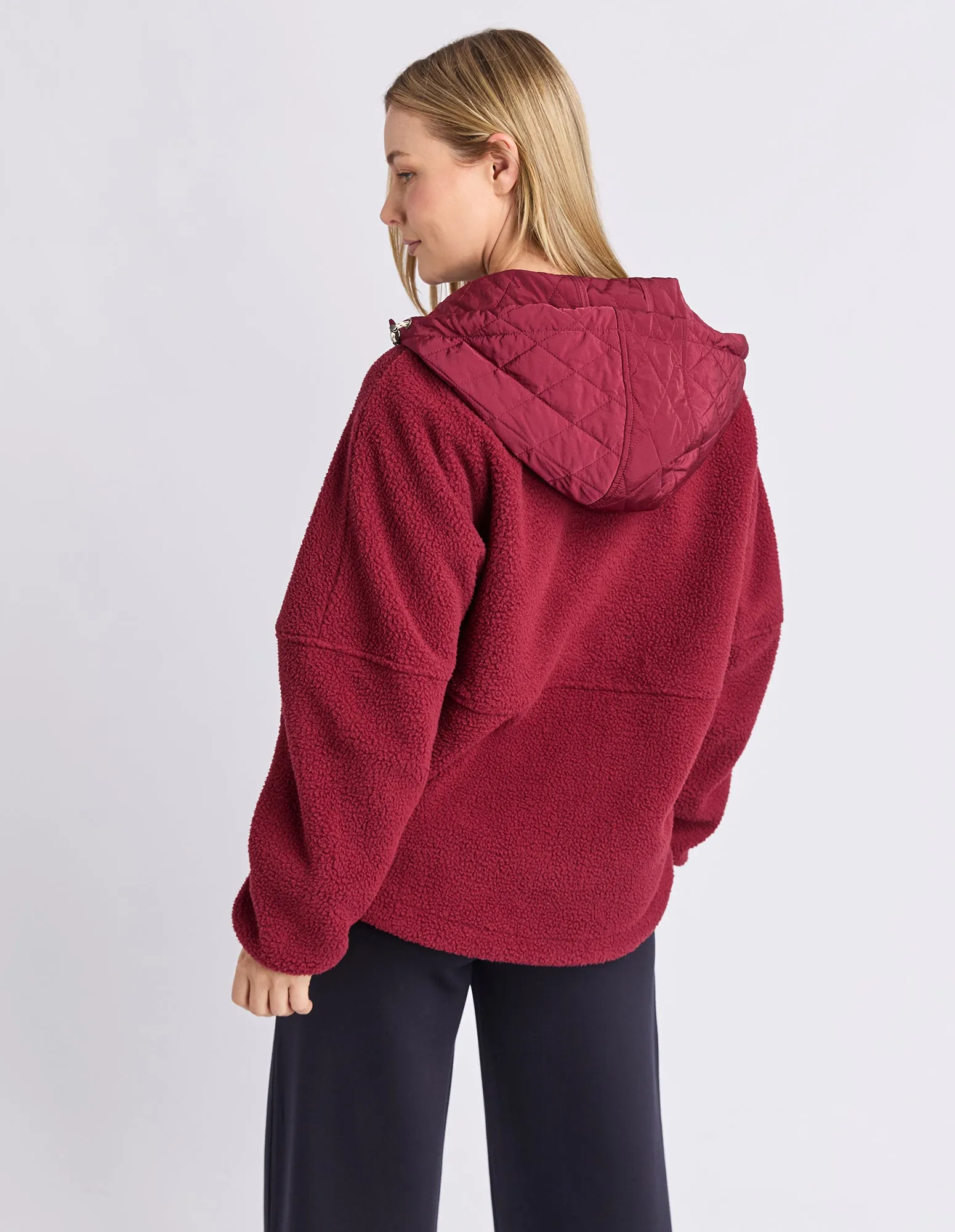 Freedom Quilted Fleece Jacket Zinfandel sold by Elm Lifestyle product image thumbnail 5