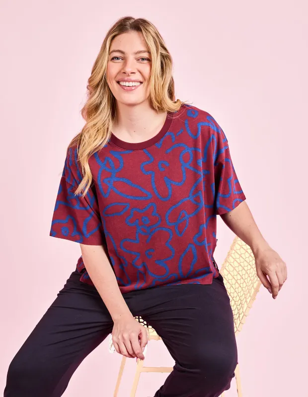 Freedom Floral Tee made by Elm Lifestyle
