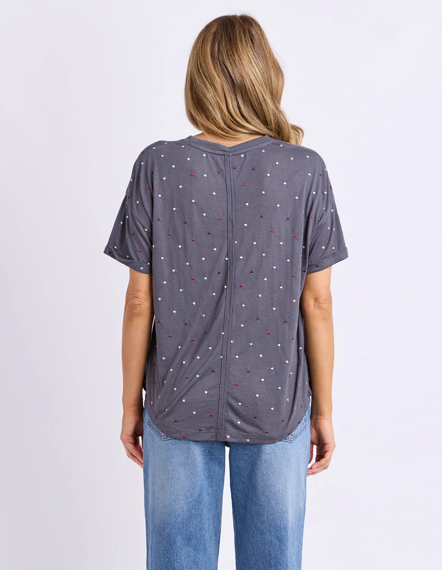 Festive Spot Tee Charcoal sold by Elm Lifestyle product image thumbnail 5
