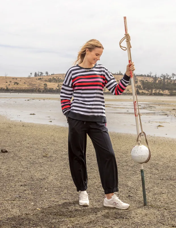 Lollipop Crew Navy & White Stripe made by Elm Lifestyle