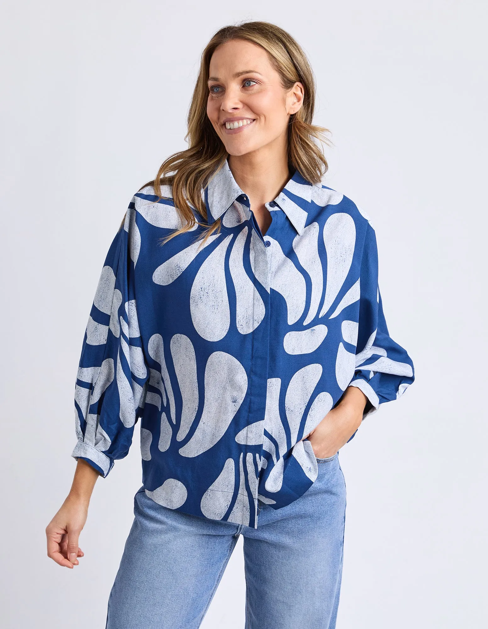 Celeste Shirt Classic Navy Print sold by Elm Lifestyle product image thumbnail 2